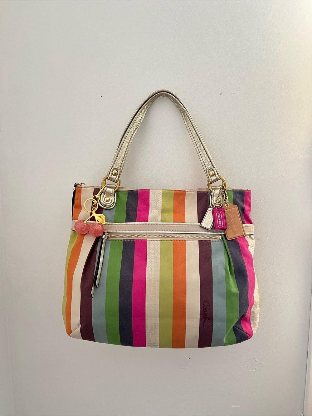 Coach Legacy Striped Shoulder Bag